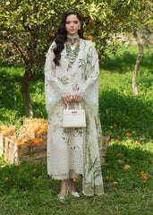 Printkari By Sardinia Unstitched 3 Piece Lawn Collection-White Tulip