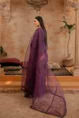Shehr R Husn By Manahils Stitched 3 Piece-186-PURPLE