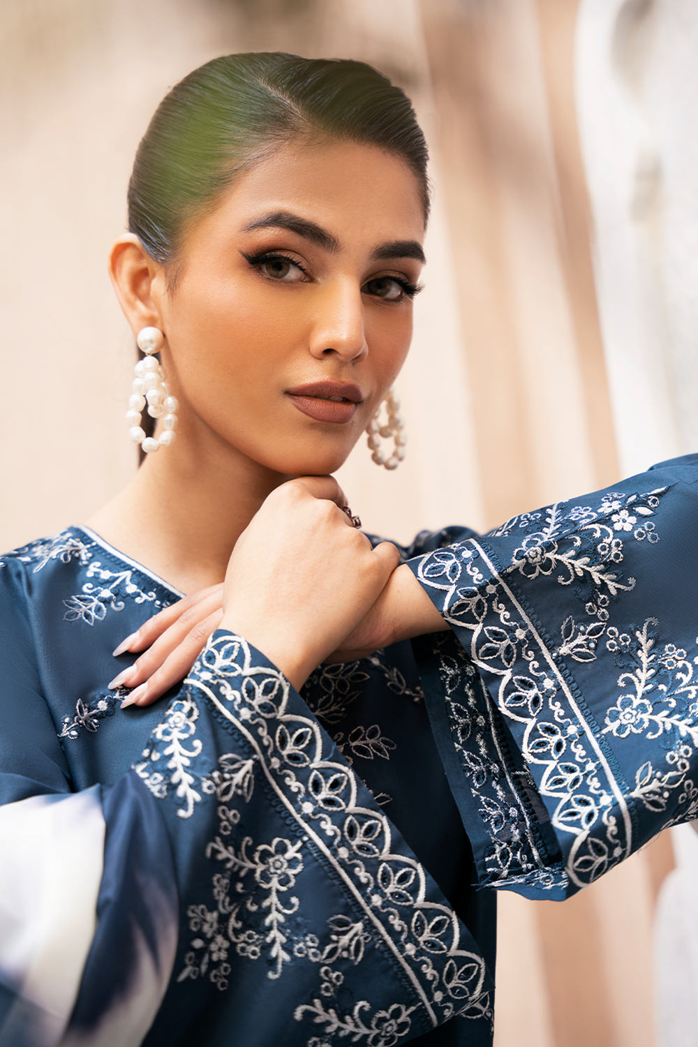 Mizaj By Esra Stitched 3 Piece Luxury Lawn Collection-LX-24-12