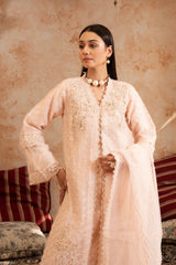Shehr R Husn By Manahils Stitched 3 Piece-181-PEACH