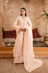 Shehr R Husn By Manahils Stitched 3 Piece-181-PEACH