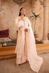 Shehr R Husn By Manahils Stitched 3 Piece-181-PEACH