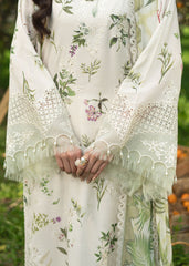 Printkari By Sardinia Unstitched 3 Piece Lawn Collection-White Tulip
