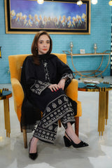 Urban Cut 2 Piece Cotton Embroidred Suit