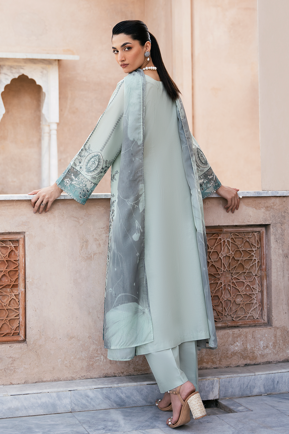 Mizaj By Esra Stitched 3 Piece Luxury Lawn Collection-LX-24-16