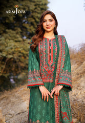 Asim Jofa Prints Unstitched Drop 1 Ajuub-11 Printed Lawn 3 Pcs