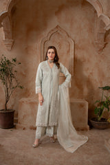 Shehr R Husn By Manahils Stitched 3 Piece-181-AQUA