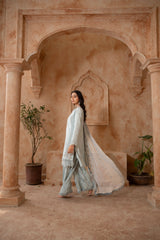 Shehr R Husn By Manahils Stitched 3 Piece-186-GREY