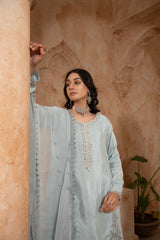 Shehr R Husn By Manahils Stitched 3 Piece-186-GREY