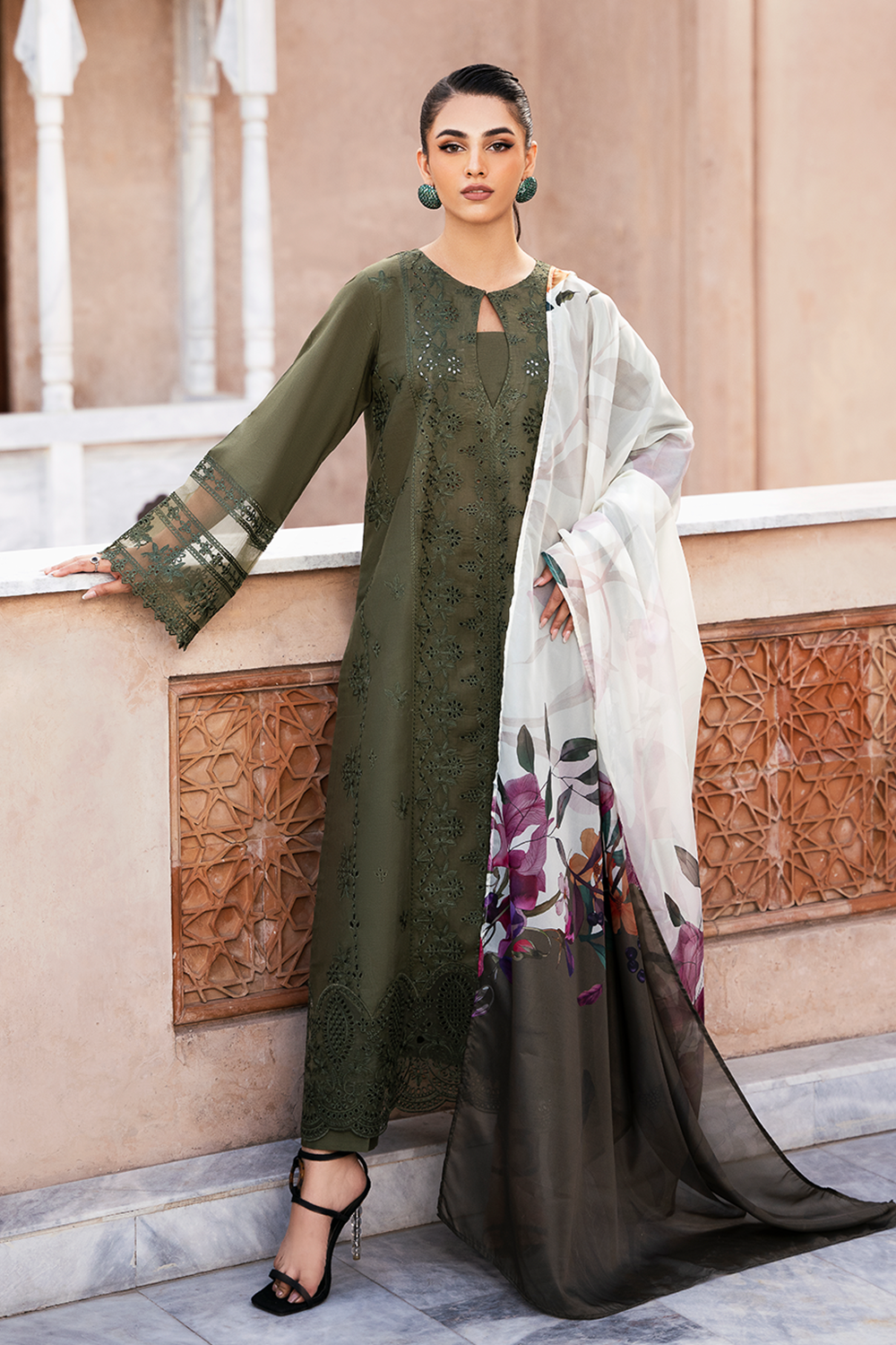 Mizaj By Esra Stitched 3 Piece Luxury Lawn Collection-LX-24-10