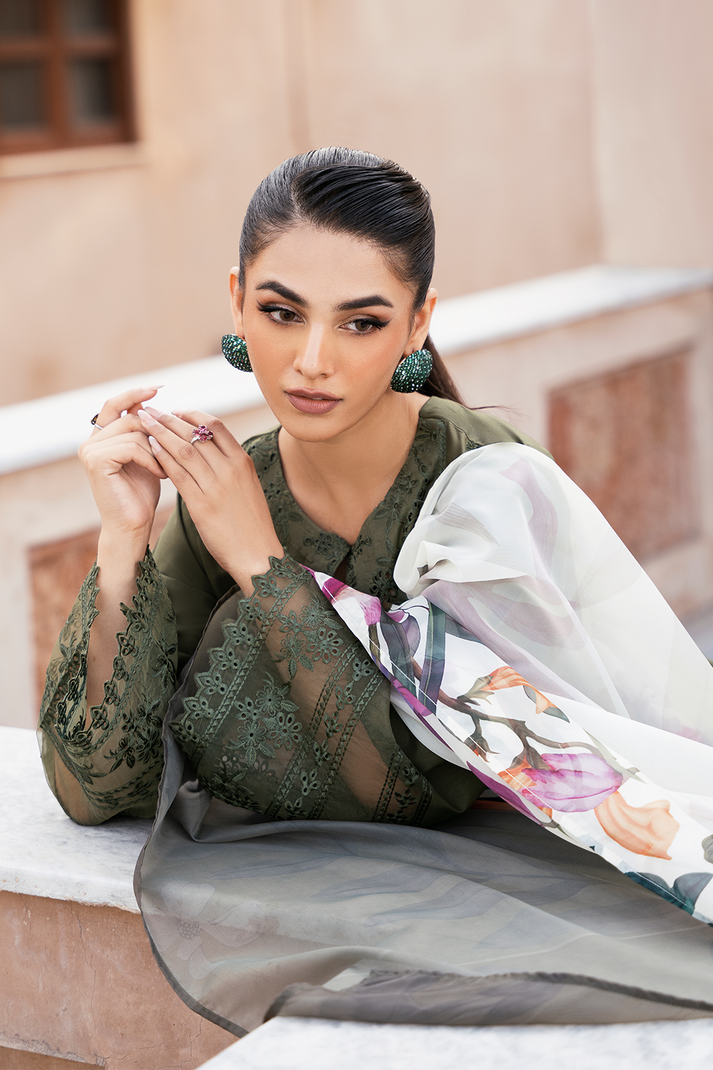 Mizaj By Esra Stitched 3 Piece Luxury Lawn Collection-LX-24-10