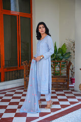 Threads & Weaves 3 PC KARANDI Embroidered Dress-KR24101