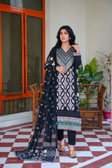 Threads & Weaves 3 PC KARANDI Embroidered Dress-KR24102