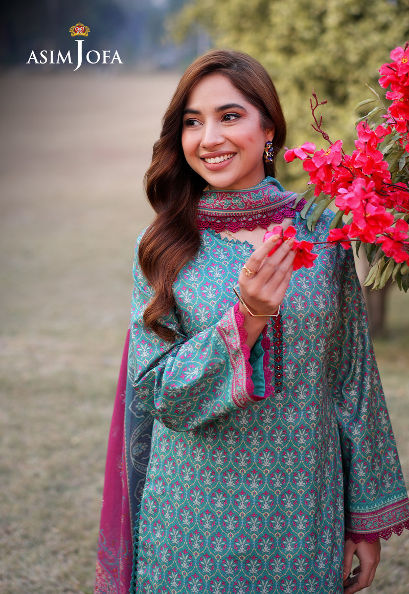 Asim Jofa Prints Unstitched Drop 1 Ajuub-17 Printed Lawn 3 Pcs
