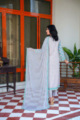 Threads & Weaves 3 PC KARANDI Embroidered Dress-KR24103