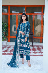 Threads & Weaves 3 PC KARANDI Embroidered Dress-KR24105