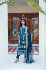 Threads & Weaves 3 PC KARANDI Embroidered Dress-KR24105