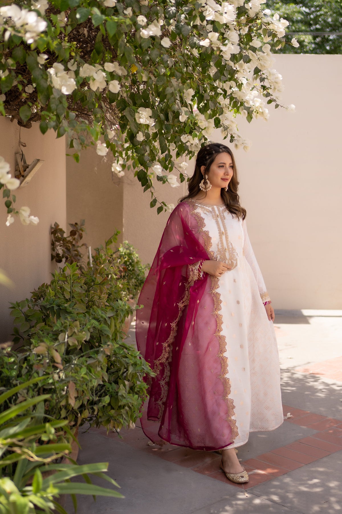 Omal By Komal Stitched 3 Piece Summer Collection'2025-CHANDNI (Frock & Dupatta)