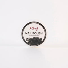 Rivaj-Nail Polish Remover Wipes - Charcoal Extract