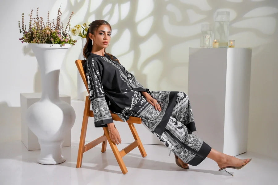 Dhaga Stitched 2 Piece Crepe Collection'2025-Zayra