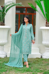 Threads & Weaves 3 PC KARANDI Embroidered Dress-kr24107