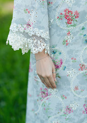 Printkari By Sardinia Unstitched 3 Piece Lawn Collection-Silver Bush