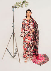 Meerak Stitched 3 Piece Blended Silk Suit-Ravleenah