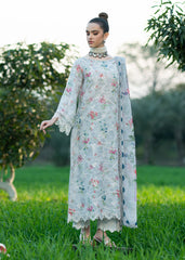 Printkari By Sardinia Unstitched 3 Piece Lawn Collection-Silver Bush