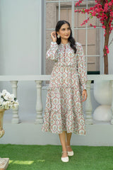 Mahroo Stitched Khaddar Maxi Collection'2025-T-FRK-010