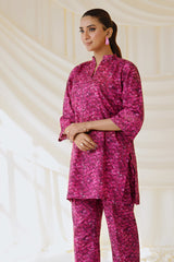 Meerak Stitched 2 Piece Summer Wine Drop 1 Collection'2026-MSL24-CO-05