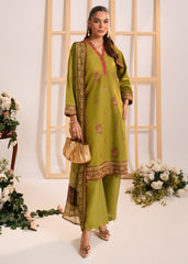 Meerak Stitched 3 Piece Emb Solid Summer Suit-Nayla