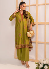 Meerak Stitched 3 Piece Emb Solid Summer Suit-Nayla