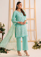 Meerak Stitched 3 Piece Emb Solid Summer Suit-Sanya
