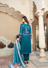 Rohma By Al Harir Stitched 3 Piece Summer Suit-AH005-Rohma-Peacock