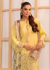 Meerak Stitched 3 Piece Emb Solid Summer Suit-Arwa