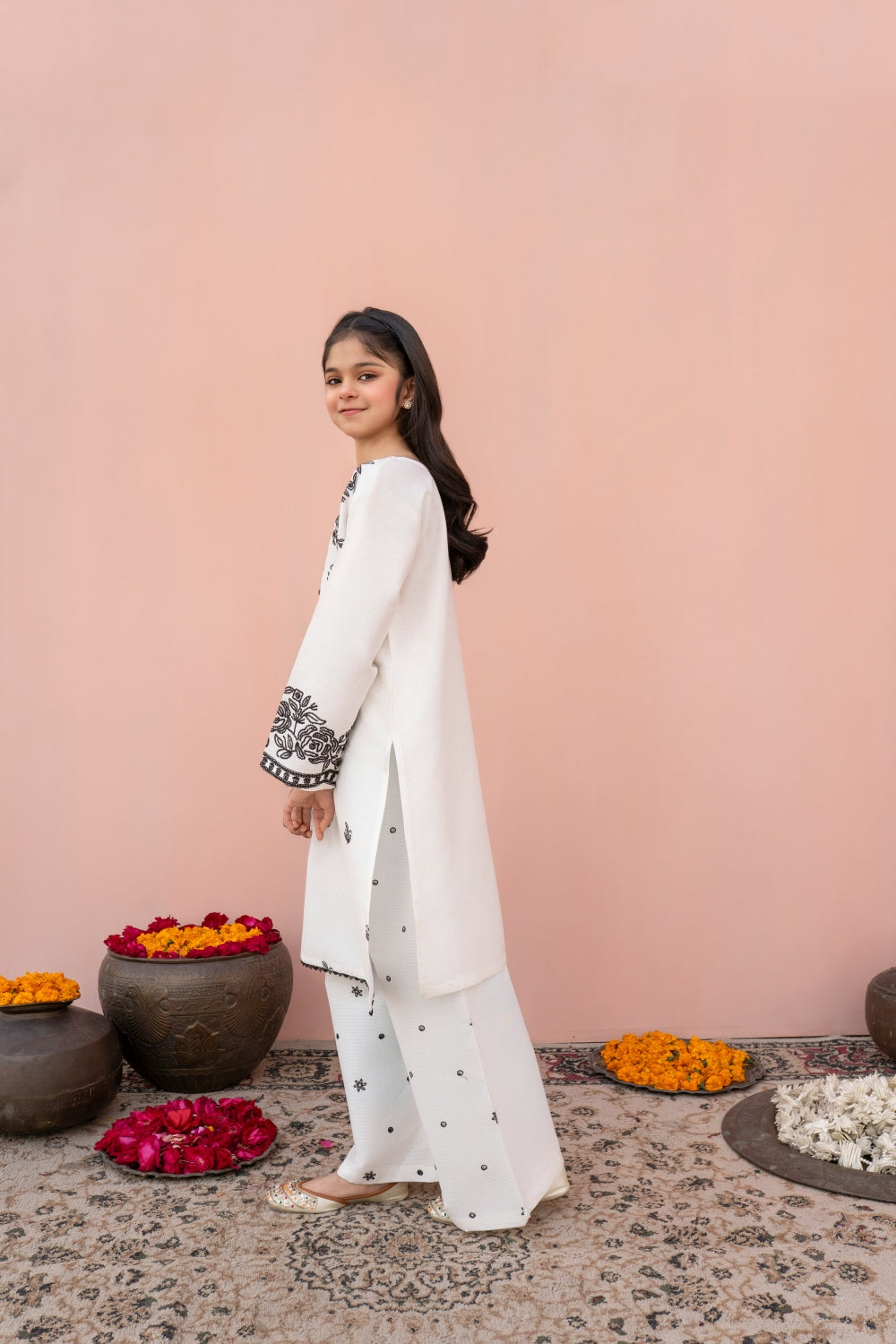 Khayat Stitched 2 Piece Lawn Kids Collection'2025-White