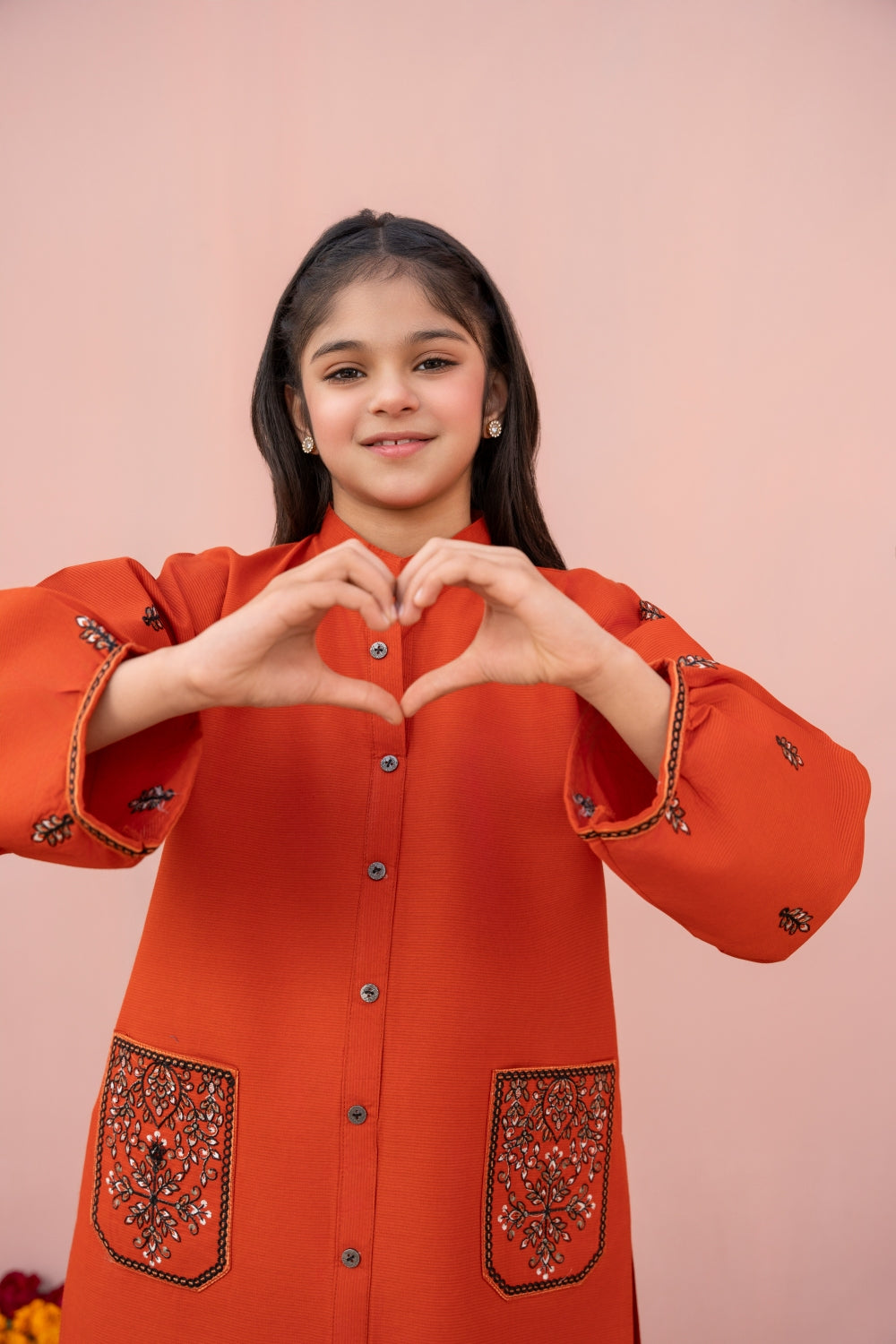 Khayat Stitched 2 Piece Lawn Kids Collection'2025-Rust