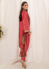 Meerak Stitched 3 Piece Emb Solid Summer Suit-Reem