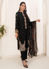 Meerak Stitched 3 Piece Emb Solid Summer Suit-Ayzel