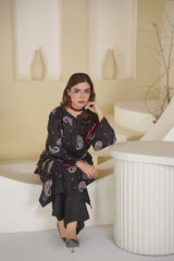 Aayra Stitched 2 Piece Emb Lawn Suit-LL0016SP1-Blk