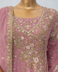 Saira Sultana Stitched Wedding Formals Suit-Mahira-T Pink