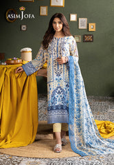 Asim Jofa Outfit Of The Day Ajod-26 Printed Swiss Lawn 3 Pcs