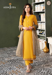 Asim Jofa Outfit Of The Day Ajod-31 Embroidered Cambric 3 Pcs