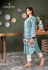 Asim Jofa Outfit Of The Day Ajod-03 Printed Lawn Silk 1 Pc