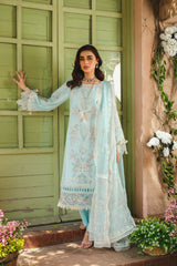 La Gardenia Paras By Pasha Unstitched 3 Piece Emb Lawn Collection'2024-PR2: Bluebell