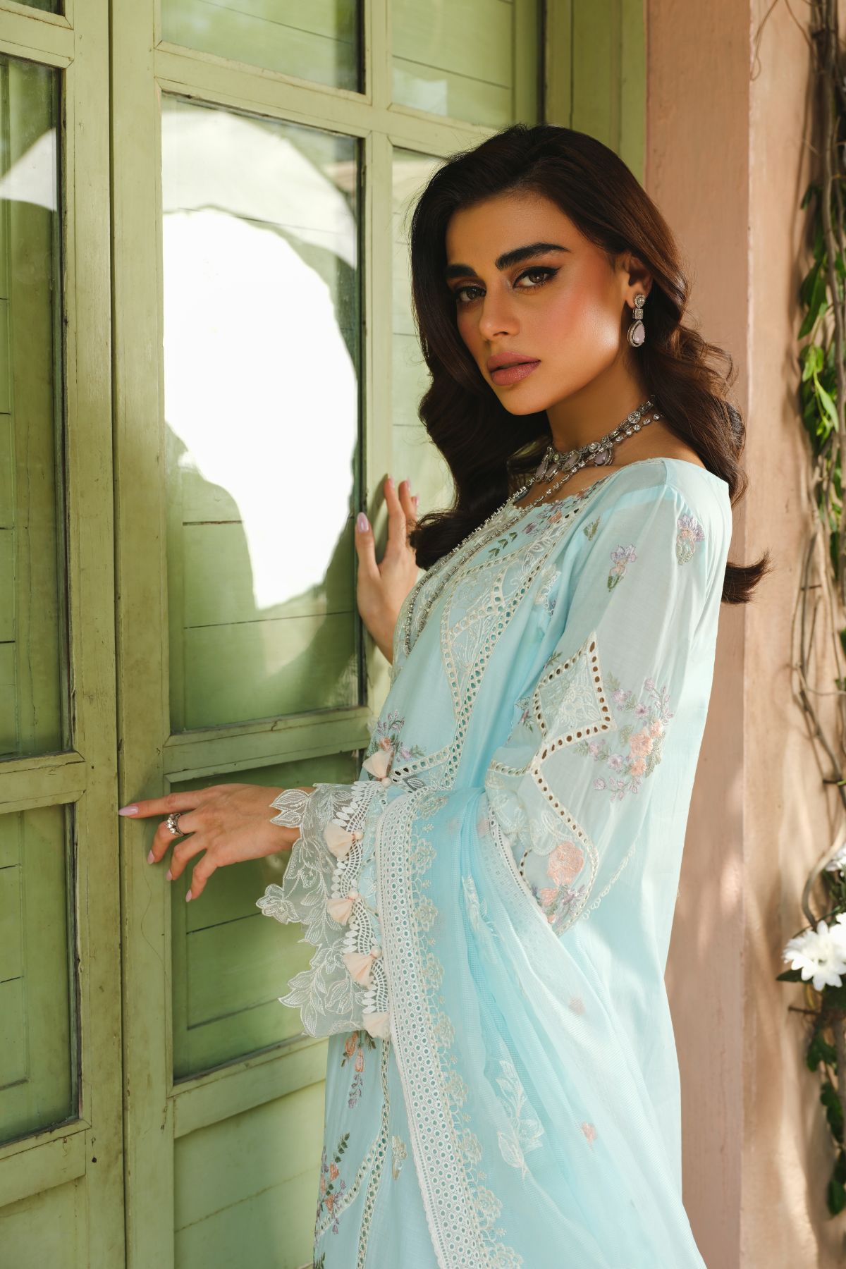 La Gardenia Paras By Pasha Unstitched 3 Piece Emb Lawn Collection'2024-PR2: Bluebell