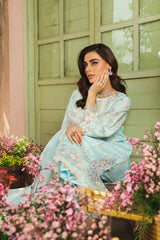 La Gardenia Paras By Pasha Unstitched 3 Piece Emb Lawn Collection'2024-PR2: Bluebell