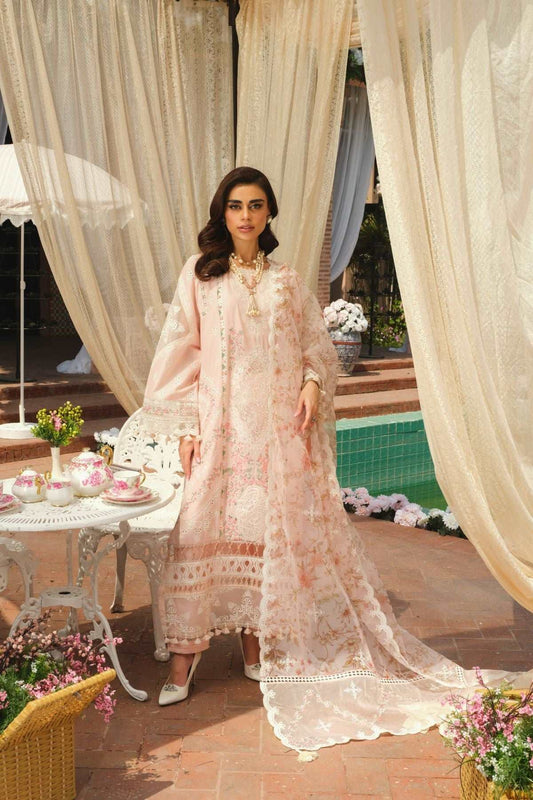 La Gardenia Paras By Pasha Unstitched 3 Piece Emb Lawn Collection'2024-PR1: Eden Rose