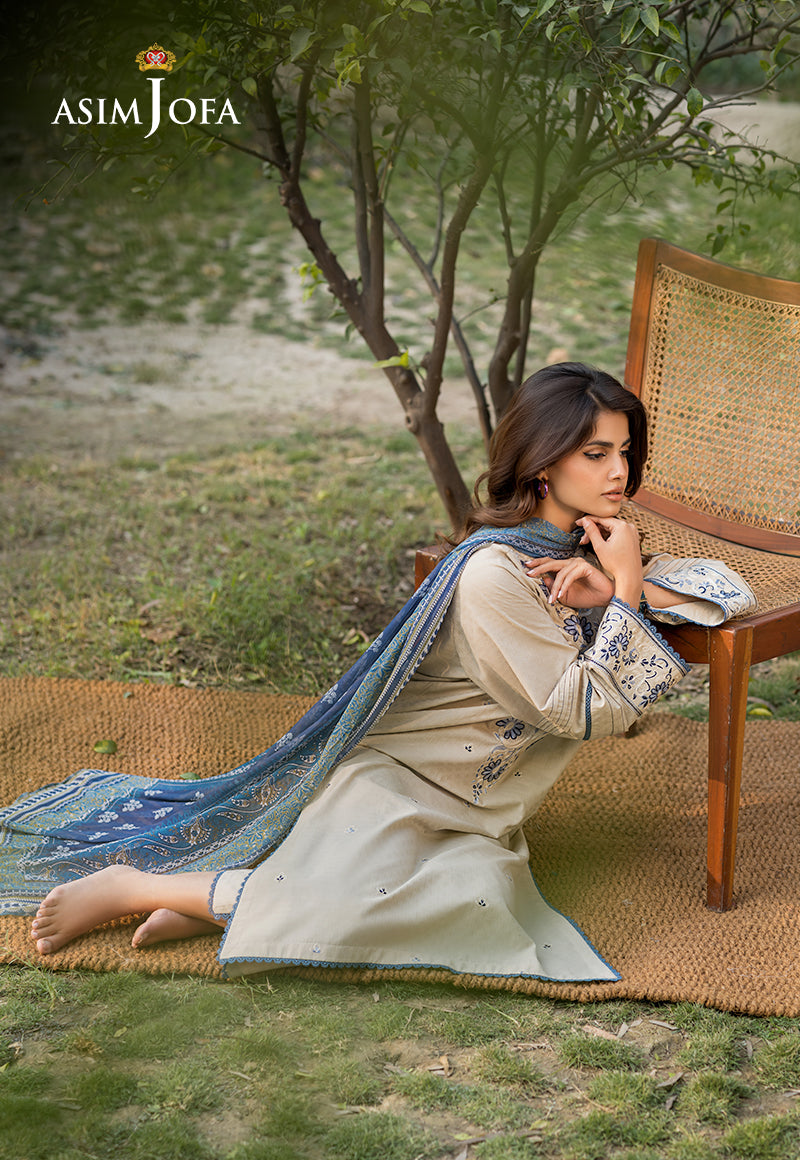 Asim Jofa Essential Pret Drop 6 Ajpb-109 Embroidered Jacquard 3 Pcs