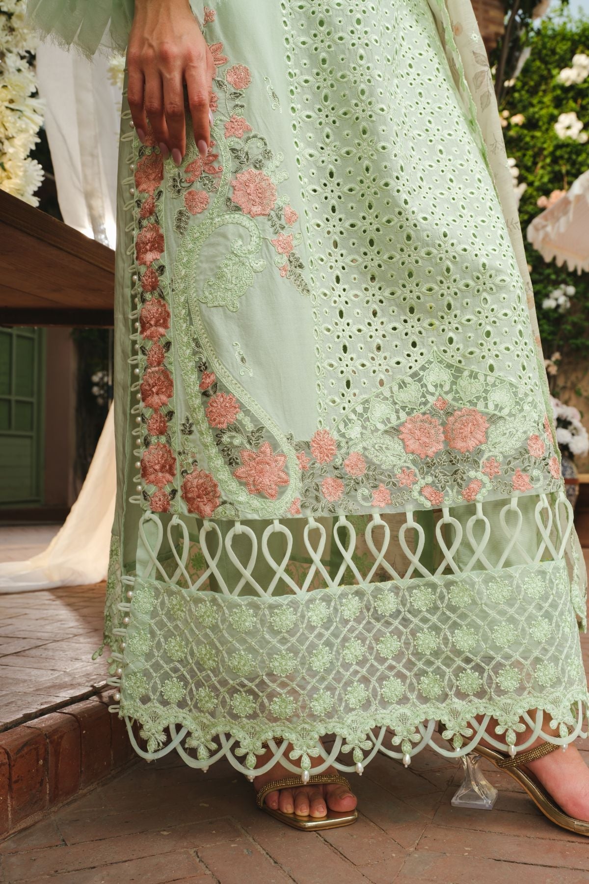 La Gardenia Paras By Pasha Unstitched 3 Piece Emb Lawn Collection'2024-PR6: Blissful Breeze